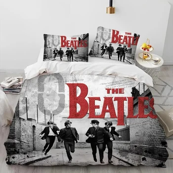 3D B-Beatles Rock Stát Hvězdičkový Povlečení Chlapci Dívky Twin Queen Size Peřinu povlak na Polštář Posteli, Dítě, Dospělý Domů Textileextile