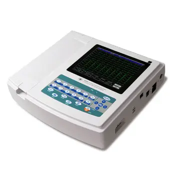 CONTEC ECG1200G 12 kanálový Přenosný ekg monitor ekg přístroj ekg stroje TOUCH USB software výklad Tisk