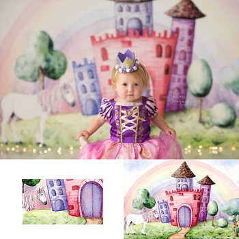 Fairy Dream Castle Kulis Jaro, Děti, Dítě, Fotografie Rekvizity Dítě Dospělé Photocall Dekory Jarní Krajina Pozadí