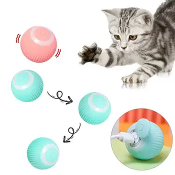 Interaktivní Hračky pro Kočky, Míček, Automatické 360 Self-Rotující Míč S USB Dobíjecí Pet Cvičení Hračka Míč Pro Koťata