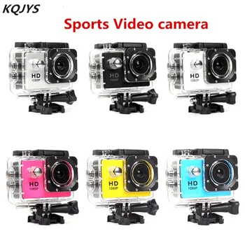KQJYS Motocykl Dash Sportovní Akce Vedio Kamera, 1080P/60fps LCD 170D Objektiv Full HD 30m Vodotěsné pro Sportovní Kamery na Helmu Cam