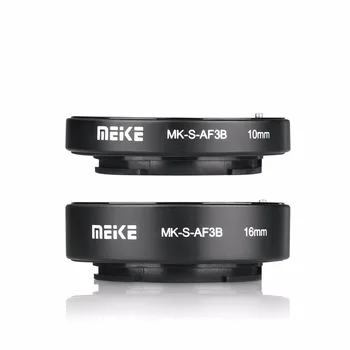 MEKE Meike MK-S-AF3B AF mezikroužek redukční Kroužek Objektivu pro Sony NEX Mikro DSLR (10mm, 16mm) E-Mount NEX-3 NEX-5 Fotoaparát