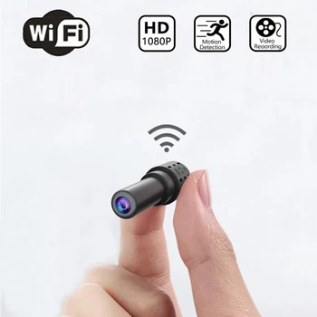 Mini WiFi Kamera Inteligentní Infračervené 1080P HD Noční Vidění Funkce Podporuje Snímání Pohybu a Multi Uživatelská Telefonní Spojení, Detekce