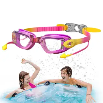 Mládí Plavat Brýle, Potápěčské A plavecké Brýle Žádné Unikající Široký Výhled Nastavitelný Popruh Anti Fog Anti UV Děti Plavání Brýle Mládež