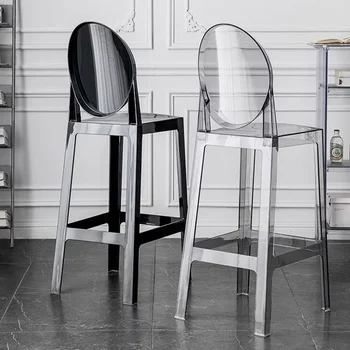 Moderní Plastové Barové Židle Akryl Nordic Transparentní Barber Barové Stoličky Čeká Doprava Zdarma Taburete Alto Nábytek Pult