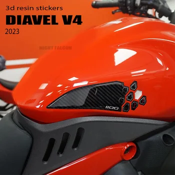 Motocykl Příslušenství, nádrže pad Chránič 3D Epoxidové Pryskyřice Sticker Kit Pro Ducati Diavel V4 2023-