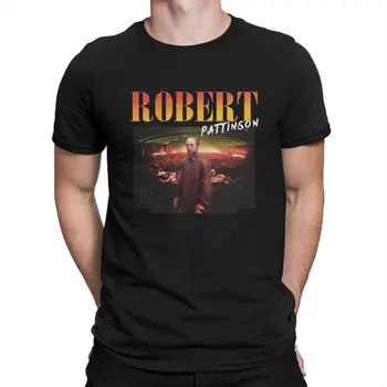 Nejnovější Tričko pro Muže Robert Pattinson Meme 90. let Grunge Vydání Kulatý Límec Čistá Bavlna Tričko Přizpůsobit Dárky k Narozeninám