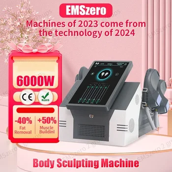 Nové EMSzero 6000W, tvarování těla, Svalové Stimulace Hubnutí masážní Stroje volitelné pánevní stimulace pad salon