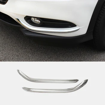 Pro Honda HRV HR-V Vezel 2014 2015 2016 2017 ABS Chrome Car Styling Příslušenství, Přední mlhové světlo, lampa kryt čalounění Car styling