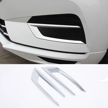 Pro Volvo XC60 2018 2019 2020 Car Styling Přední Mlhový světlomet Kryt Mřížka Lamely Auto Mlhové Světla, Kryt Dekorace ABS Samolepky Proužky