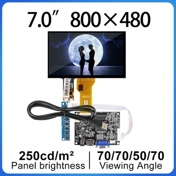 Původní AT070TN92 RGB 50 piny LCD Displeje 7 palcový kapacitní dotykový displej 800x480 Panel S Control board