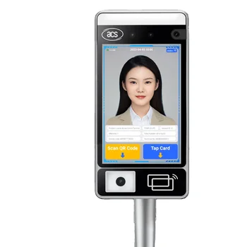 Rozpoznávání Obličeje Čas A Docházkový Systém Obličeje Teplota Biometrických Stroj S Řízení Přístupu Rfid Dveře Čtečku Karet