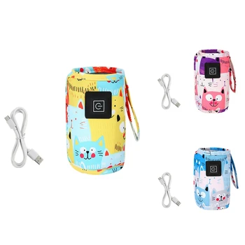 USB Mléka Vodu Teplejší, Cestovní Kočárek Izolované Pytel Přenosné Baby Kojící Lahve Ohřívače Pro Kojenecké Zimní Venkovní