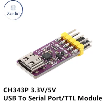USB Na Sériový Port Modul 6 mb 3.3V5V TTL CH343P Ladění Vypalování A Stahování Type-C Switch Místo CH340