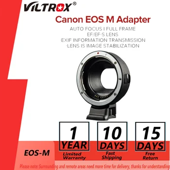 Viltrox EF-EOS M Canon EF EF-S Objektiv M Automatické Zaostření Kamery Adaptér Kroužek Elektronický pro Fotoaparát Canon M2 M3 M5 M6 M10 M50 M100