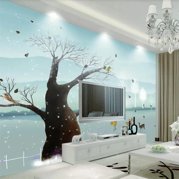 Vlastní 3d tapety Nordic elegantní Elk moderní TV pozadí zeď obývací pokoj ložnice dětský pokoj 3d tapety papel de parede