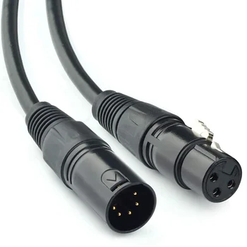 XLR Samec 3 Pin 5 Pin XLR Samice a XLR Samice 3 Pin XLR Male To 5 Pin Audio Kabelu, Mikrofonu DMX Fázi Světla