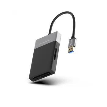 XQD Čtečka Karet Multi Memory Card Reader 2 x USB 3.0 HUB Adaptér pro Sony G/M Series, Lexar 2933X/1400x rychlostech pro Windows/Mac OS