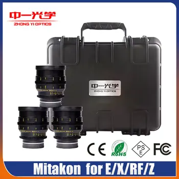 Zhongyi Mitakon 20mm 35mm 50mm T1.0 APS-C Cine Objektiv Filmové Objektivu kompatibilní pro Sony E, Nikon Z Canon RF Fuji X Držák Kamery 