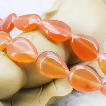 Zářící Oranžové Doplňky Přírodního Kamene Volné Korálky 15 palcový DIY Výrobu Šperků Design Velkoobchod 13X18mm Dárky Pro Ženy, Dívky