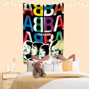 Švédská Kapela Gobelín ABBA Pop Music Album Cover Tištěné Pokoj Dekory Estetické Zdi Visí Koberce Koleji Pozadí Tkaniny