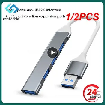 1/2KS C ROZBOČOVAČ USB 3.0 HUB Typ C 4 Port Multi Splitter Adaptér OTG Macbook HUB 13 15 Vzduch Mi Počítačové Příslušenství