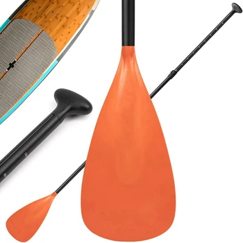 3X Nastavitelný Stand Up Paddle Board, Pádlo S Unikátním Lock Design Plovoucí Slitiny Hřídel Paddleboard Pádla,Oranžová