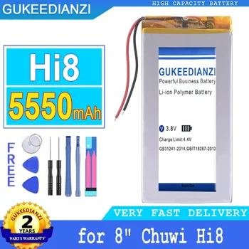 Hi8 (2lines) 5550mAh Náhradní vysokokapacitní Baterie Pro 8 9 inch 9inch Tablet PC Pro CHUWI Hi8Pro Xv8 DVD DVR Baterie