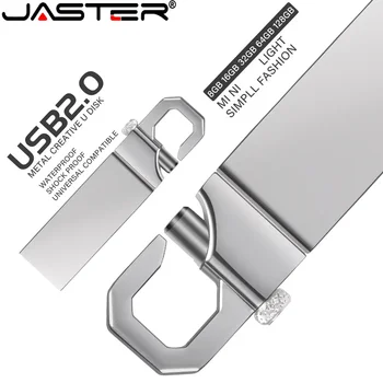 JASTER USB 2.0 Zdarma Vlastní Logo z Nerezové Oceli Kovové Flash Disky flash Disk U Disk 16GB 32GB 64GB Vodotěsné Externí Úložiště