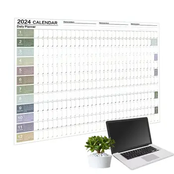 Kalendář 2024 Zeď Nástěnný Kalendář Jan Do Prosince 2024 29x20 Palcový 12 Měsíční Kalendář 2024 Kalendáře Roční Roční Plánovač Silný Papír