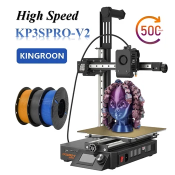 KINGROON KP3SPRO V2 3D Tiskárny Klipper Deska Super Rychlý Tisk Velikost 200*200*200 mm Automatické Vyrovnání Modernizované KP3S Pro Dotykové Obrazovky