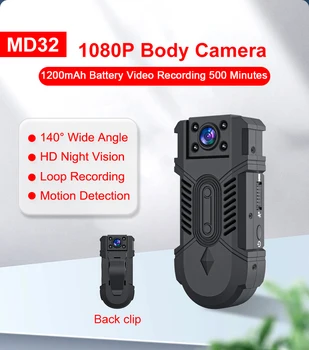 MD32 High-Definition 1080P Mini Přenosný Profesionální Fotoaparát, Podpora Noční Vidění Pohybu a Objektiv Rotace Funkcí