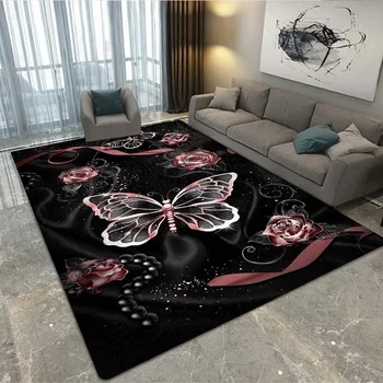 Motýl 3D obývací pokoj koberce, podlahové rohože, bytové dekorace, non-slip podlážku koberec obývací pokoj obývací pokoj dekorace