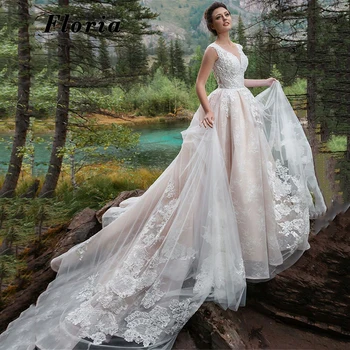 Nové Příjezdy Dubaj Lištování Nášivky Svatební Šaty Vestidos De Novia Svatební Šaty Plus Velikost 2020 Turecké Formální Nevěsty Šaty