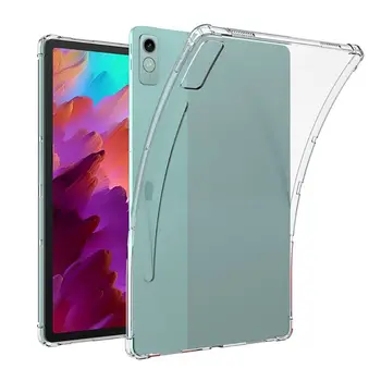 Pro Lenovo Xiaoxin Pad Pro 12.7 Tablet Pouzdro Tab P12 2023 Transparentní TPU Měkké Zadní Kryt Ochranný Shell Airbag Funda