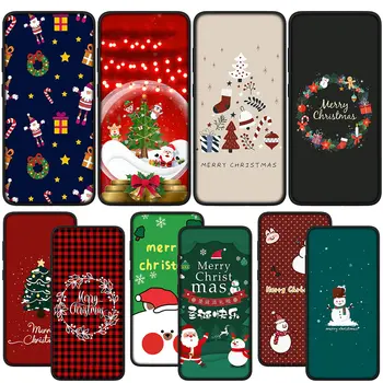 Sněhulák Veselé Vánoce Jelen Strom Telefonní Kryt pro Samsung Galaxy Note 20 Ultra 10 8 9 S10 Lite S9 A6 A8 Plus A7 A9 Měkké Pouzdro