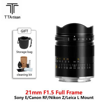 TTArtisan 21mm F1.5 Full Frame Objektiv Fotoaparátu pro Sony E Canon RF pro Nikon Sigma Z Lumix Leica L mount câmera objektivy, příslušenství