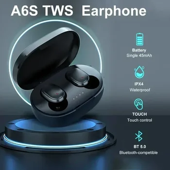 TWS Sluchátka Bezdrátová Bluetooth 5.1 Sluchátek, Dotykové Ovládání Sluchátek s Mikrofonem Sluchátka Sportovní Vodotěsné Sluchátka pro Xiaomi