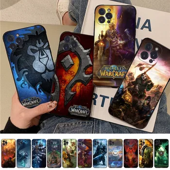W-Svět W-Warcraft Telefon Pouzdro pro iPhone 15 8 7 6 6S Plus X SE ROKU 2020 XR XS 14 11 12 13 Mini Pro Max Mobile Případě