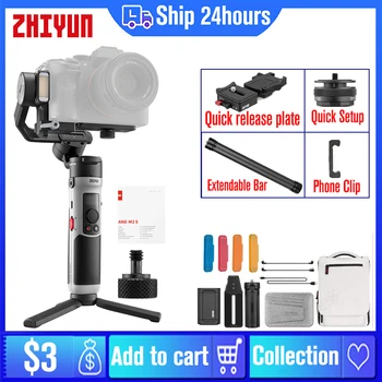 Zhiyun Jeřáb M2 S M2S-3-Osy Ruční Gimbal Stabilizátor pro Sony Canon Kompaktní Mirrorless Akční Kamery iPhone Mobilní Telefon